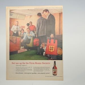 Nostalgia Advertisement - Look Magazine July 12, 1960 - Four Roses Whiskey ad